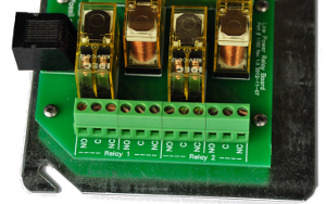 A picture of the internal workings of a control relay