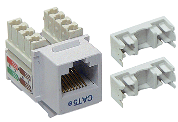 A picture of a CAT5 connector